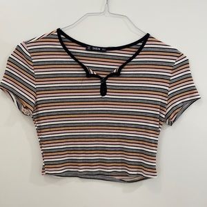 Shein Short Sleeve Crop Top